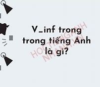 V Inf Trong Tiếng Anh Là Gì